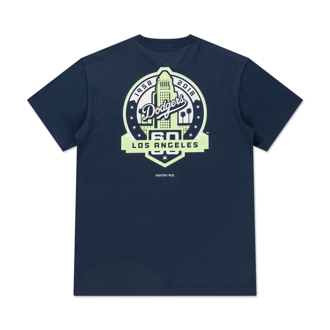 Los Angeles Dodgers Garden Oceanside Blue Short Sleeve T-Shirt