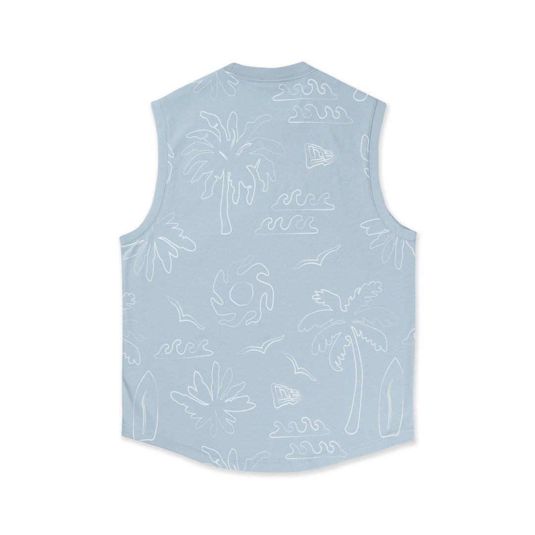 New Era Resort Soft Blue Muscle Tank