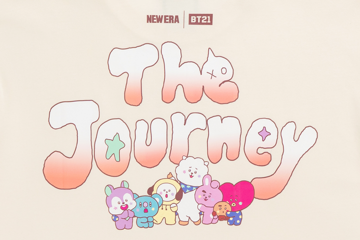 Women New Era x BT21 The Journey Collection Chrome White Short Sleeve T-Shirt