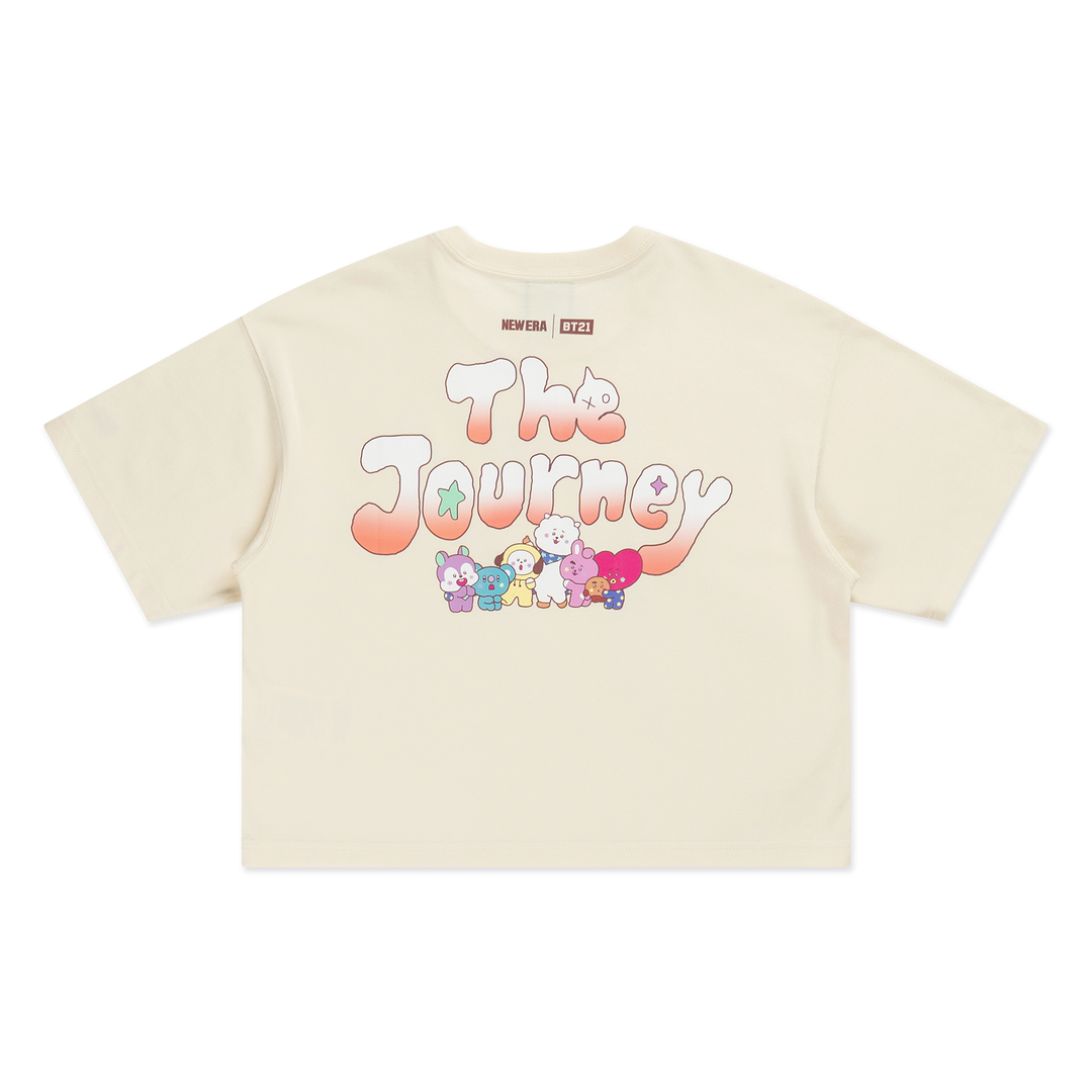 Women New Era x BT21 The Journey Collection Chrome White Short Sleeve T-Shirt