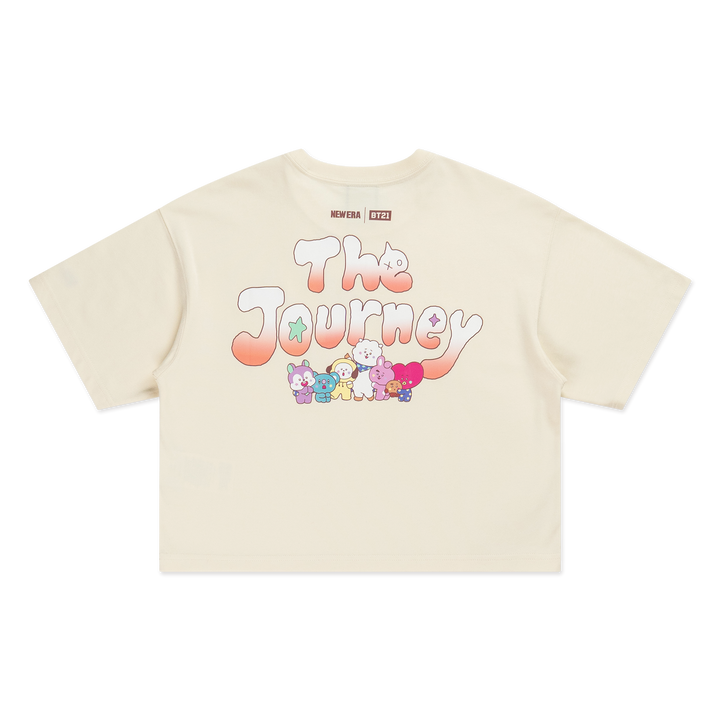 Women New Era x BT21 The Journey Collection Chrome White Short Sleeve T-Shirt