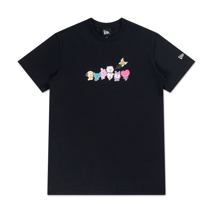 New Era x BT21 The Journey Collection Forever 7 Black Short Sleeve T-Shirt