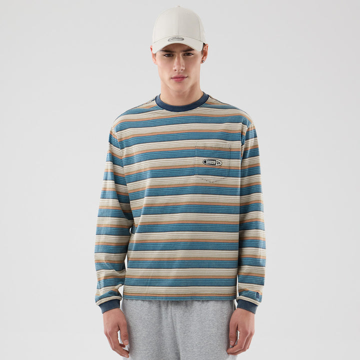New Era x thisisneverthat Border Beige Long Sleeve T-Shirt