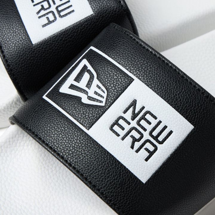 New Era Flag Logo White Black Slides