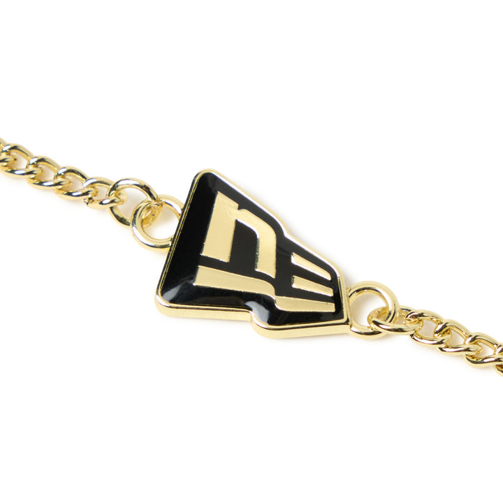 New Era Flag Logo Gold Black Cap Chain