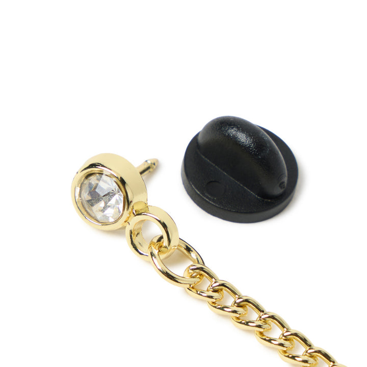 New Era Flag Logo Gold Black Cap Chain