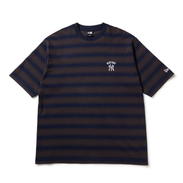 New York Yankees Border Navy Oversized Short Sleeve T-Shirt