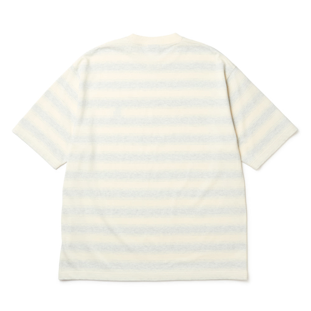 Los Angeles Dodgers Border Off White Oversized Short Sleeve T-Shirt