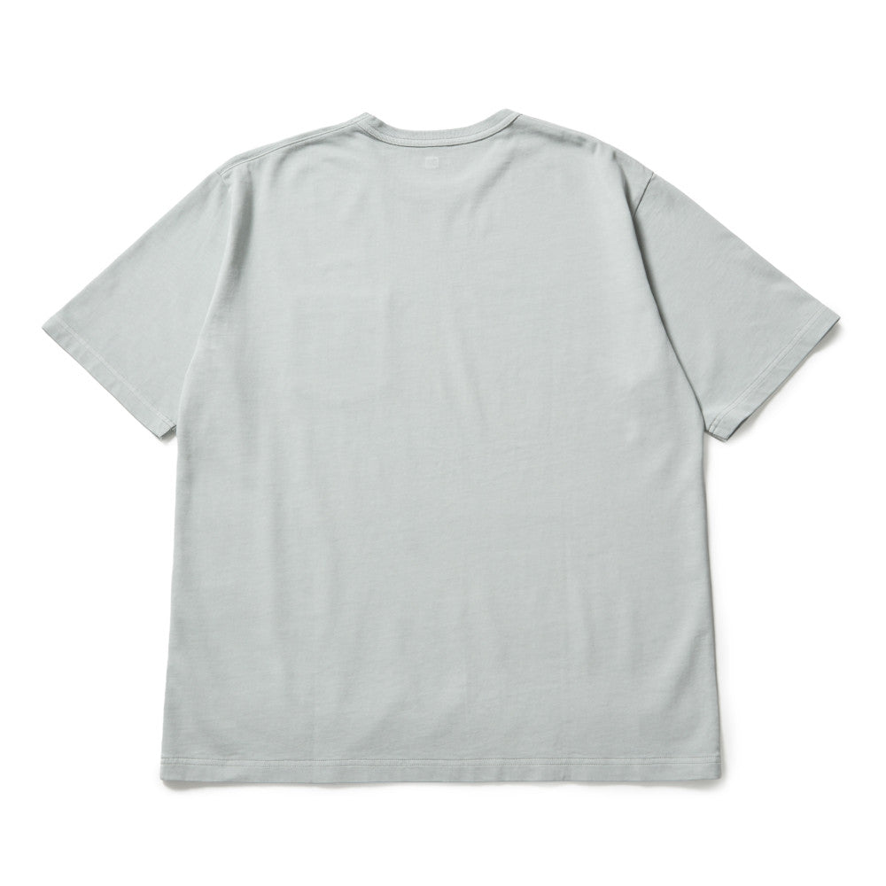 New Era Garment Dyed Box Logo Woven Patch Gray Short Sleeve T-Shirt