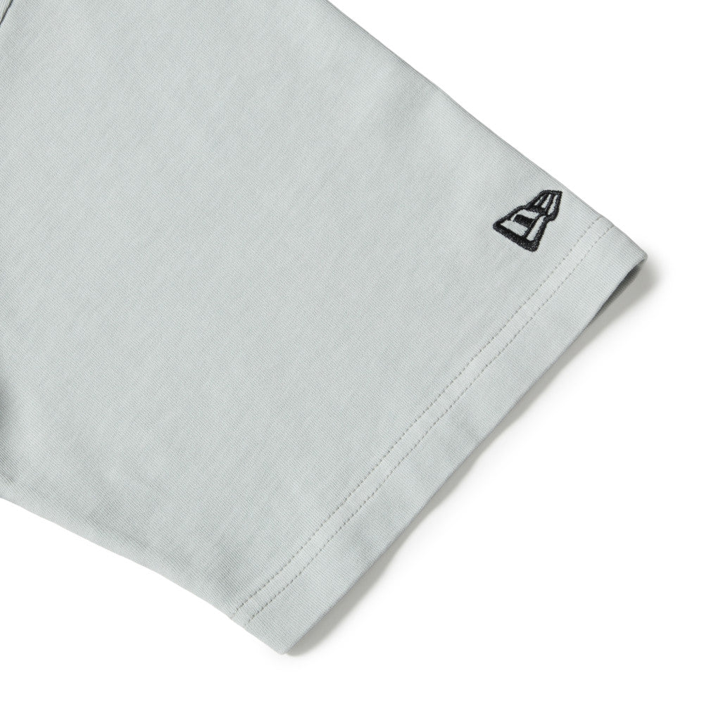 New Era Garment Dyed Box Logo Woven Patch Gray Short Sleeve T-Shirt