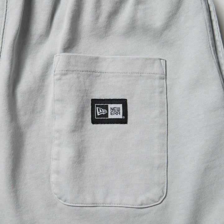 New Era Garment Dyed Heavyweight Cotton Gray Shorts