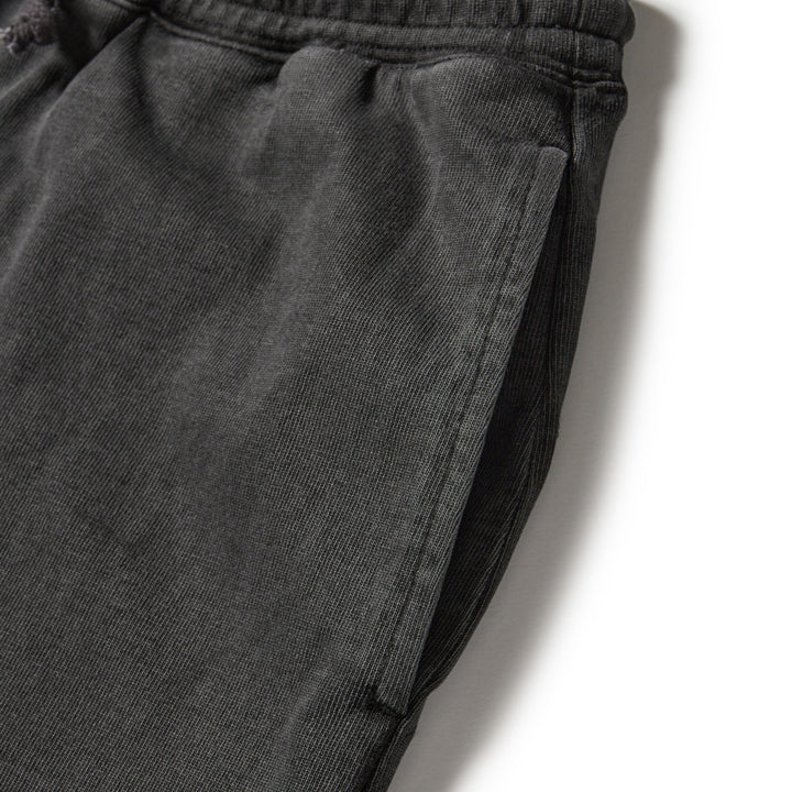 New Era Garment Dyed Heavyweight Cotton Charcoal Gray Shorts