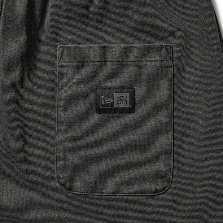 New Era Garment Dyed Heavyweight Cotton Charcoal Gray Shorts