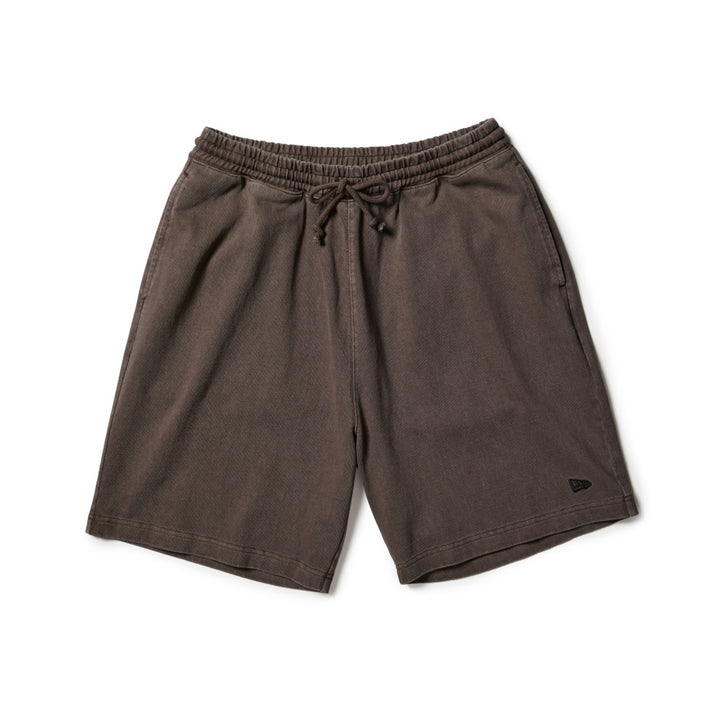 New Era Garment Dyed Heavyweight Cotton Brown Shorts