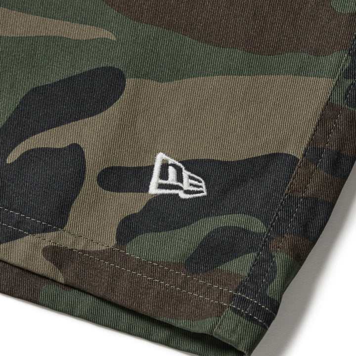 New Era Easy-Fit Woodland Camo Shorts