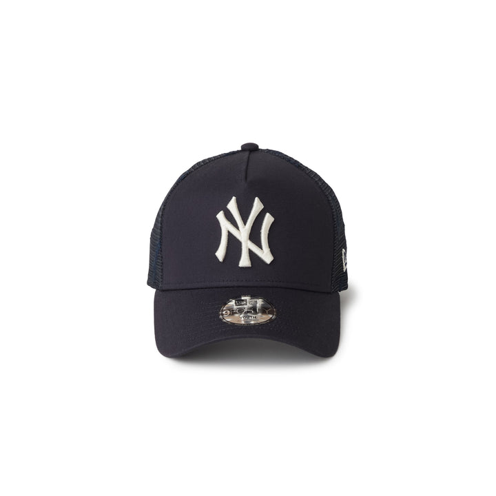 9FORTY A-Frame Trucker Kids New York Yankees Embroidered Mesh Navy Snapback