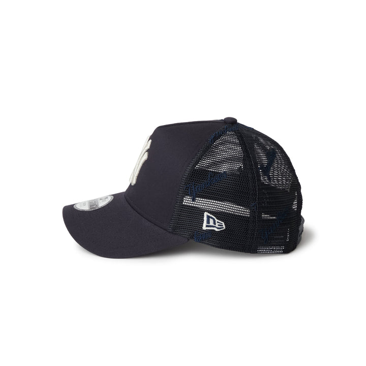 9FORTY A-Frame Trucker Kids New York Yankees Embroidered Mesh Navy Snapback
