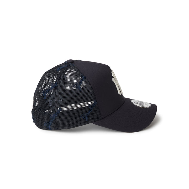 9FORTY A-Frame Trucker Kids New York Yankees Embroidered Mesh Navy Snapback