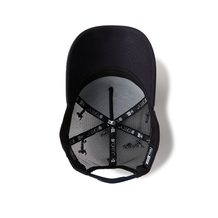 9FORTY A-Frame Trucker Kids New York Yankees Embroidered Mesh Navy Snapback