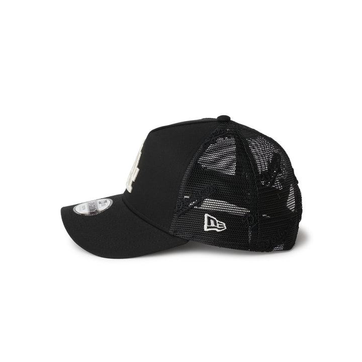 9FORTY A-Frame Trucker Kids Los Angeles Dodgers Embroidered Mesh Black Snapback