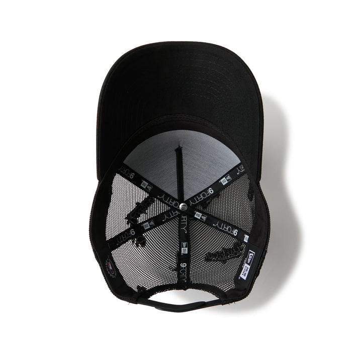 9FORTY A-Frame Trucker Kids Los Angeles Dodgers Embroidered Mesh Black Snapback