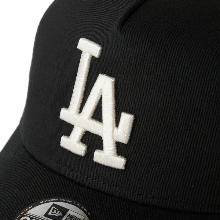 9FORTY A-Frame Trucker Kids Los Angeles Dodgers Embroidered Mesh Black Snapback