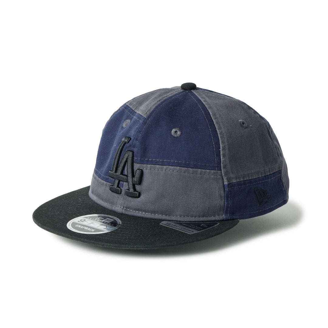 9FIFTY Retro Crown Los Angeles Dodgers Patchwork Black Visor Graphite Adjustable