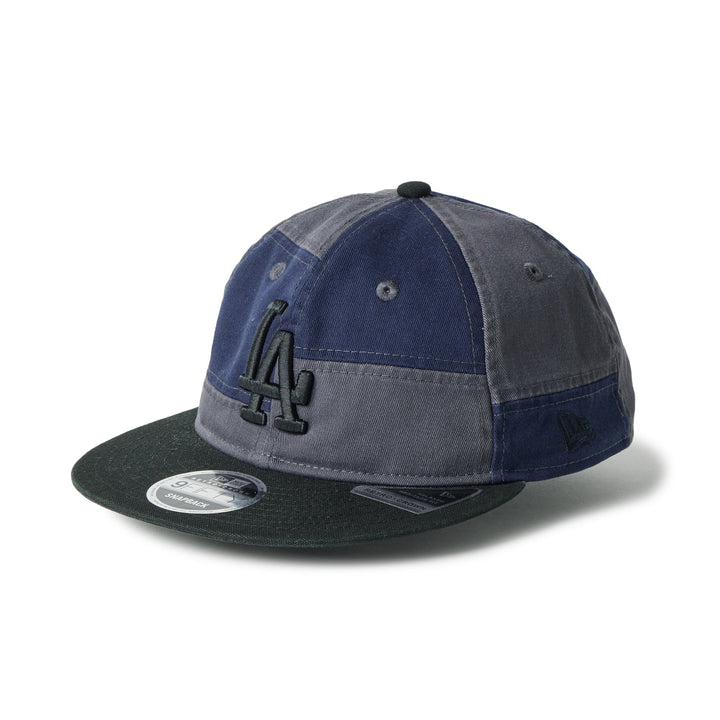 9FIFTY Retro Crown Los Angeles Dodgers Patchwork Black Visor Graphite Adjustable
