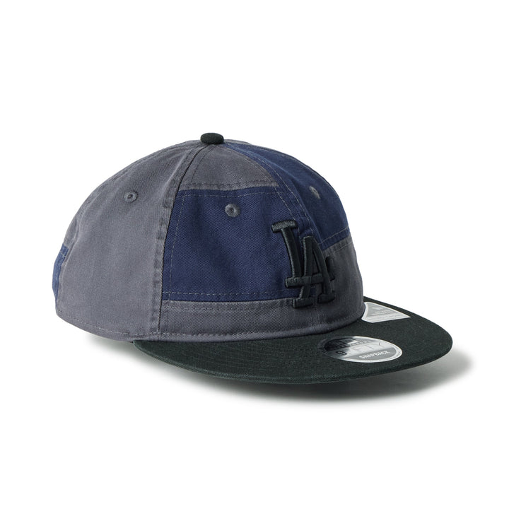 9FIFTY Retro Crown Los Angeles Dodgers Patchwork Black Visor Graphite Adjustable