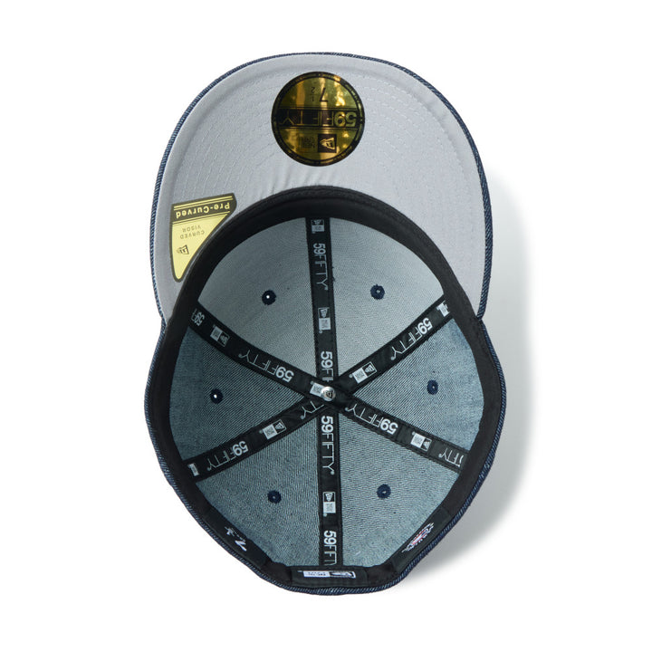 59FIFTY New York Yankees Chain Stitch Denim Navy Fitted