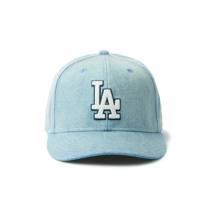 59FIFTY Los Angeles Dodgers Chain Stitch Washed Denim Fitted
