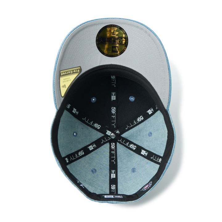 59FIFTY Los Angeles Dodgers Chain Stitch Washed Denim Fitted