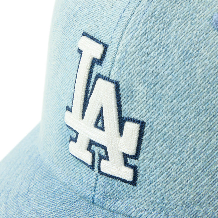 59FIFTY Los Angeles Dodgers Chain Stitch Washed Denim Fitted