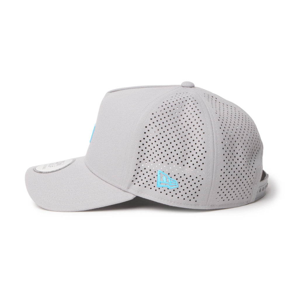 9FORTY A-Frame Golf Laser Perforated Box Logo Grey Snapback