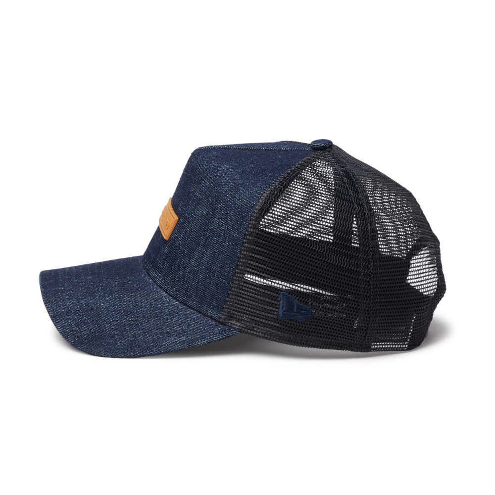 9FORTY A-Frame Trucker Patch Denim Navy Snapback