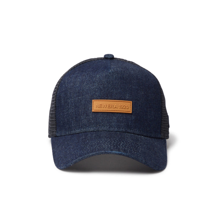 9FORTY A-Frame Trucker Patch Denim Navy Snapback
