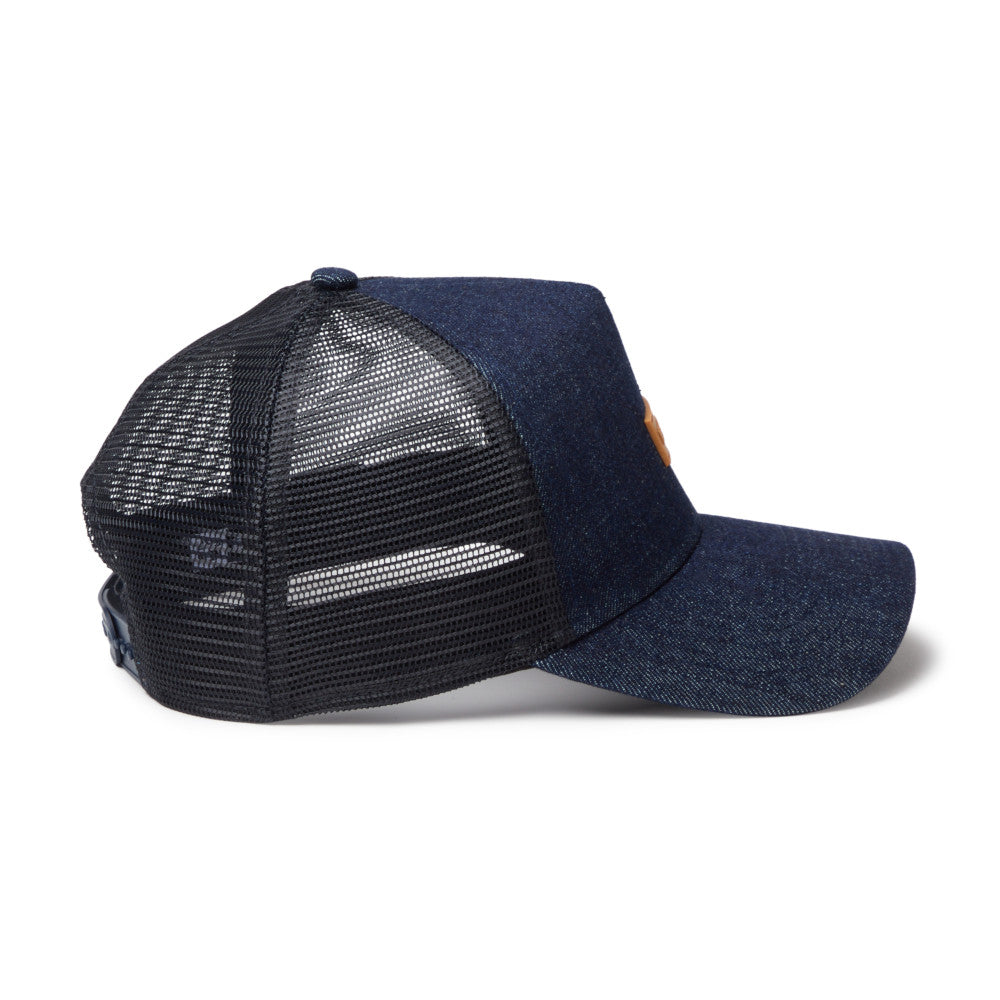 9FORTY A-Frame Trucker Patch Denim Navy Snapback