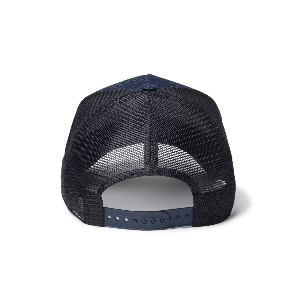 9FORTY A-Frame Trucker Patch Denim Navy Snapback