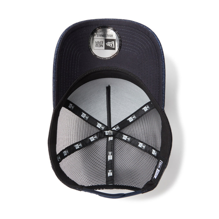 9FORTY A-Frame Trucker Patch Denim Navy Snapback