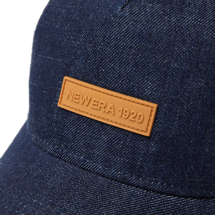 9FORTY A-Frame Trucker Patch Denim Navy Snapback