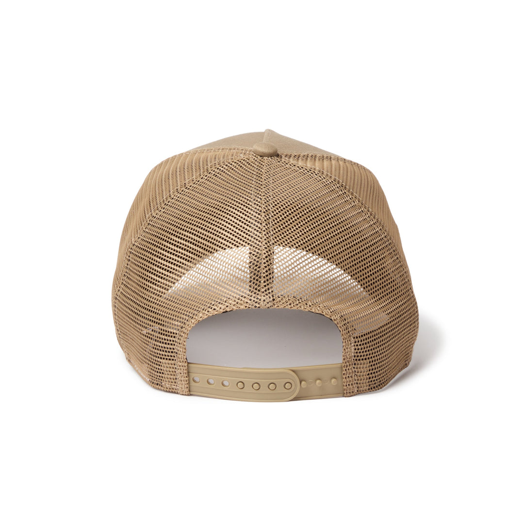 9FORTY A-Frame Trucker Athletics Side Patch Khaki Snapback