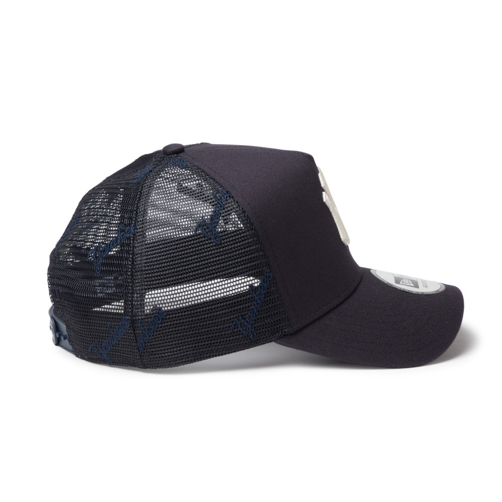 9FORTY A-Frame Trucker New York Yankees Embroidered Mesh Navy Snapback