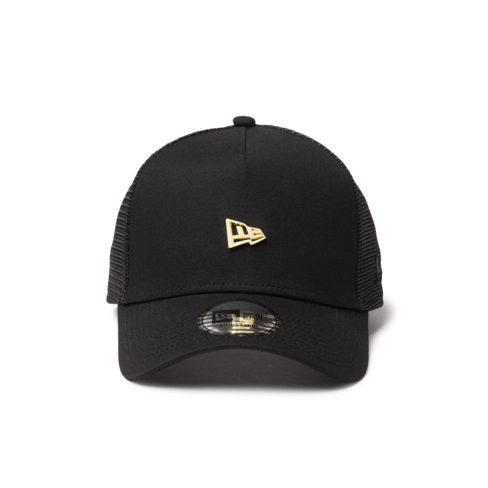9FORTY A-Frame Trucker Metal Flag Black Snapback