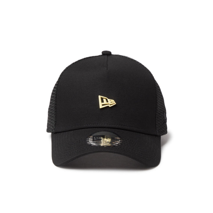9FORTY A-Frame Trucker Metal Flag Black Snapback