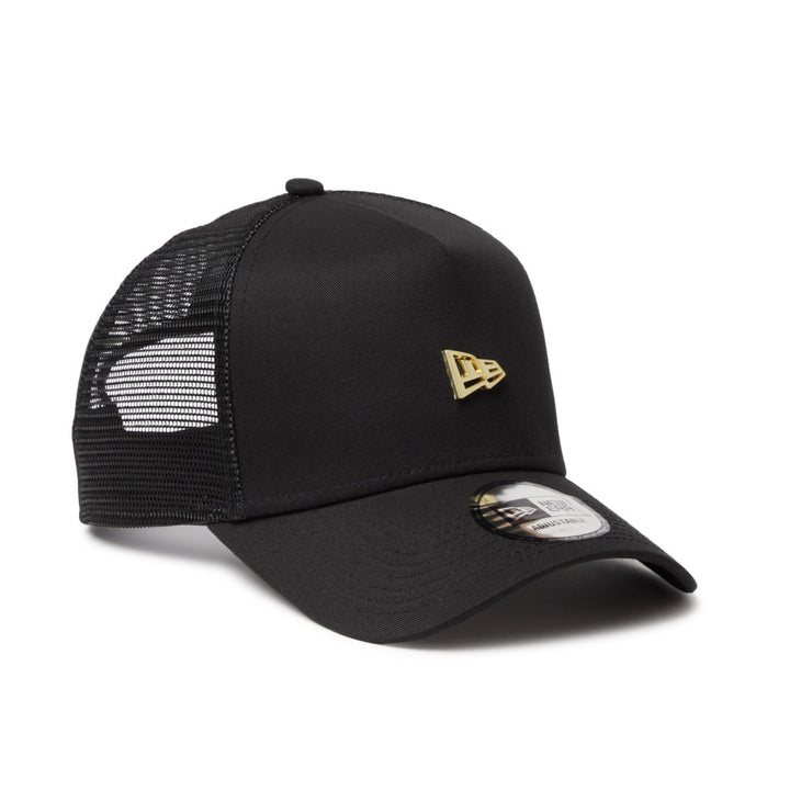9FORTY A-Frame Trucker Metal Flag Black Snapback