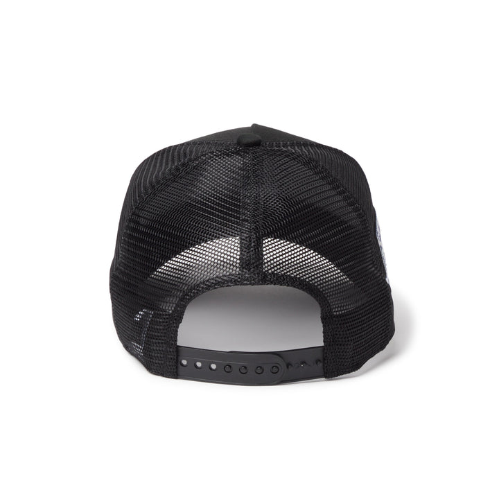 9FORTY A-Frame Trucker Los Angeles Dodgers Side Patch Black Snapback