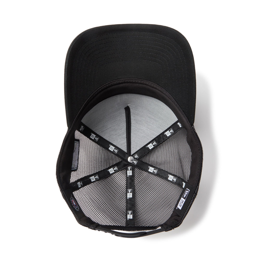 9FORTY A-Frame Trucker Los Angeles Dodgers Side Patch Black Snapback