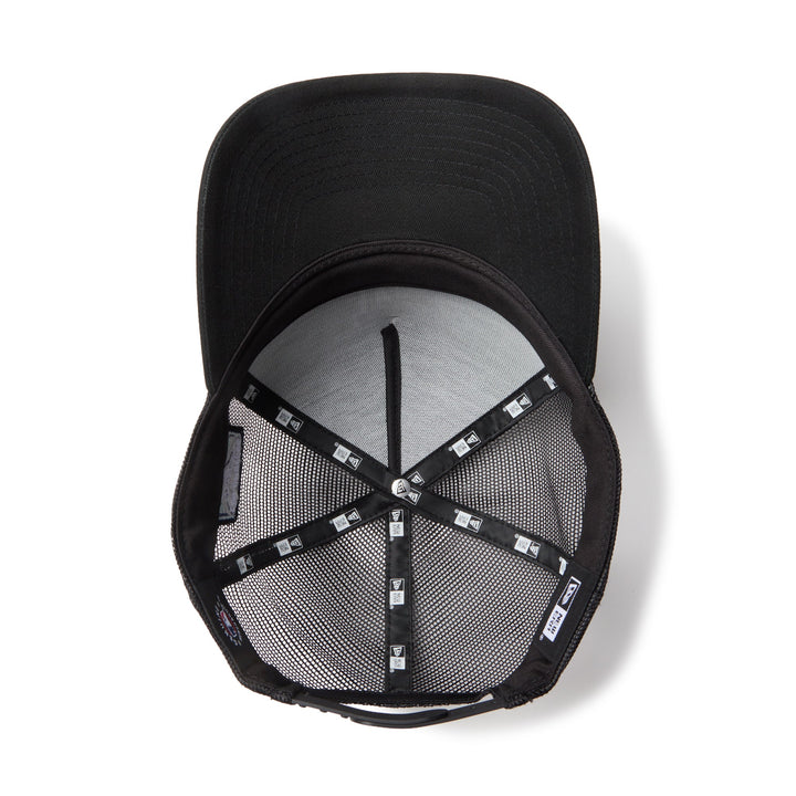 9FORTY A-Frame Trucker Los Angeles Dodgers Side Patch Black Snapback