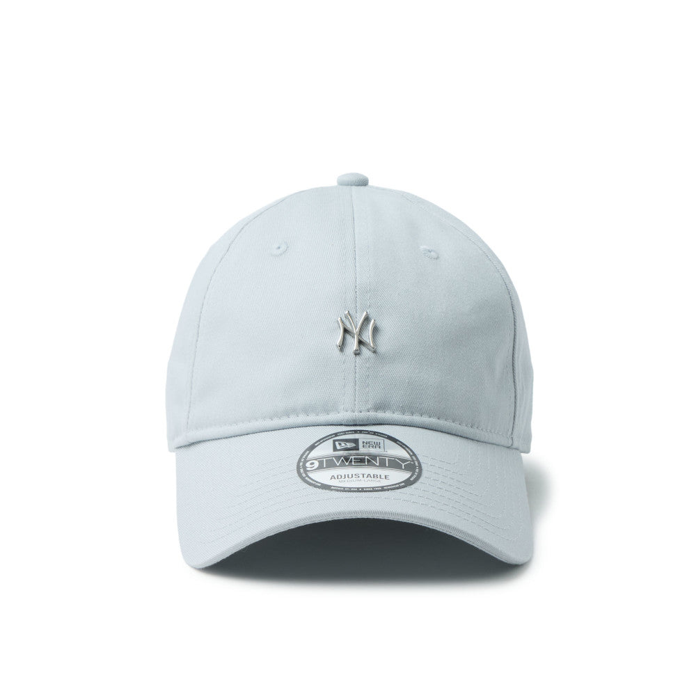 9TWENTY New York Yankees Metal Logo Mini Blue Grey Adjustable
