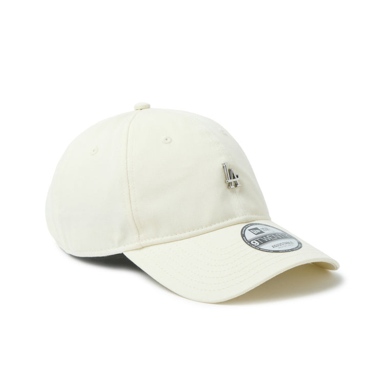 9TWENTY Los Angeles Dodgers Metal Logo Mini Chrome White Adjustable